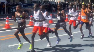 エリウド・キプチョゲ Eliud Kipchoge 東京マラソン2021 コースミスにも負けず！2022年3月6日 門前仲町 折り返し地点 TOKYO MARATHON