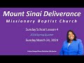 Sunday School Overview - Sunday March 24, 2024 (UGP)