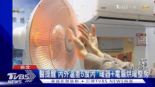 醫提醒「內外溫差5度內」 暖器+電扇烘暖整房｜TVBS新聞@TVBSNEWS01