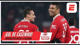 El Manchester United se va arriba 1-0 con gran gol de Casemiro │ FA Cup