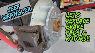 Easy As 1,2,3!! Rear Brake Pads \u0026 Rotors. Replacement Tips 2017 Jeep Wrangler