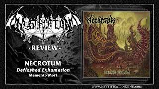 NECROTUM 'Defleshed Exhumation' (Memento Mori, 2024) | Post-Review