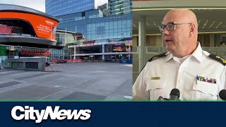 Edmonton Police chief warns fans ahead of Oilers round 2.