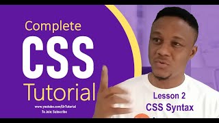 CSS Tutorial (2020) - 02 CSS Syntax