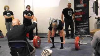 John Gallacher 180.5kg deadlift 82 5kg bw 82 years old