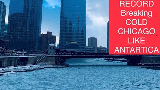 RECORD BREAKING COLD IN CHICAGO | CHICAGO  WEATHER LIKE ANTARTICA | SPECIAL MOME