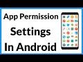 App Permission Settings In Android | How To Find App Permissions In Settings Vivo