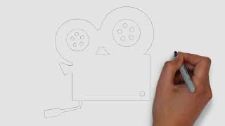 Drawing For Kids| Movie Camera| Whiteboard Animation