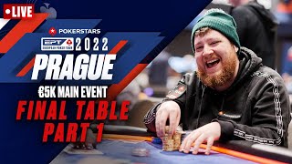 EPT PRAGUE 2022: €5K MAIN EVENT – FINAL TABLE: Part 1 ♠️ PokerStars