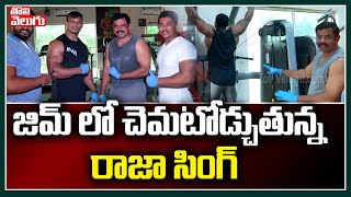 జిమ్ లో చెమటోడ్చుతున్న రాజా సింగ్ | MLA Raja Singh Gym Workout Video | Tolivelugu TV