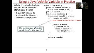 Example Application of Java Volatile Variables