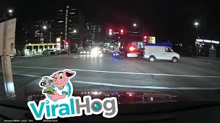 Red Light Runner Gets Instant Karma