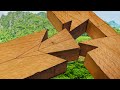 Awesome No Screw With Japanese Woodworking Joints Skills, Making Tensegrity Wood Structure