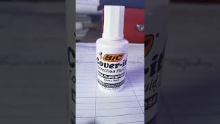 How to use BIC correction fluid correctly #shorts #tiktok  #trending