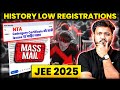 NTA Blunder MASS MAILING - JEE 2025 Category Certificate & issues | Only 5.1 LAKH Registrations 😮