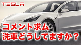 【テスラ モデル3】あなたの洗車方法教えてください