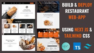 NEXT JS \u0026 TAILWIND CSS Responsive RESTAURANT WEBSITE | React Tailwind Frontend Project 🔥🔥🔥