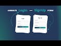 How to Create an Animated Login and Signup Form with HTML, CSS & JavaScript @codebykay