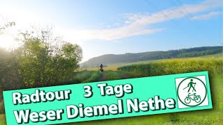 Radtour Weser - Diemel - Nethe   |  212Km  |  3 Tage  |  14 Stunden Fahrzeit  |