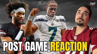 POST GAME REACTION | THE ARIZONA CARDINALS WAS OUT MATCHED BY THE SEAHAWKS AND LOSE THE DIVISION!