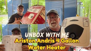 UNBOXING the ARISTON ANDRIS 4 GAL WATER HEATER