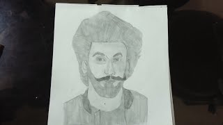 (PART 1) of Ranveer Singh sketch tutorial