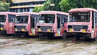 MSRTC bus work breakdown workshop#india