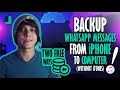 Two FREE Ways to Backup WhatsApp Messages from iPhone to Computer (without iTunes)
