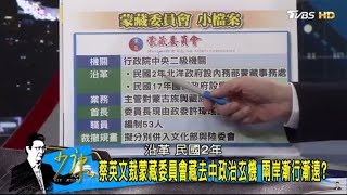 蔡英文裁蒙藏委員會「去中國化」兩岸惡意？善意？少康戰情室 20170814