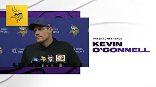 Kevin O'Connell on Team's Health Heading Into Sunday vs. Packers, Having A '1-0 Mindset' Each Week