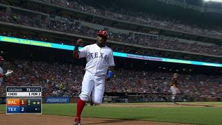 BAL@TEX: Choo brings home Alberto with a groundout