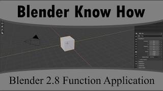Blender 2.8 Python Applying Functions