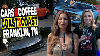 Amanda Mertz \u0026 Hannah Marshall @ CARS AND COFFEE Tennessee [2020-2021] w/ Lamborghini Aventador SVJ