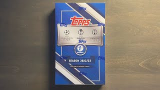 2022/23 Topps UEFA Club Competitions Soccer First Edition Hobby Box Opening - Huge SSP RC + Auto!