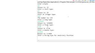 Taking Input From User Via Console. Dealing with Primitive Variables and String type || Java ||