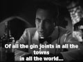 Casablanca 1942 Humphrey Bogart as time goes by