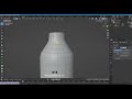 create 3d water bottle design hard surface subdivision product modelling in blender