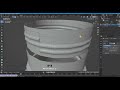 create 3d water bottle design hard surface subdivision product modelling in blender