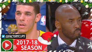 Lonzo Ball Full Highlights vs Warriors (2017.12.18) - 16 Pts, 6 Ast, KOBE WATCHING!