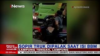 Preman di Lampung Tengah Palak Sopir Truk, Korban Melawan Pelaku Ditangkap #iNewsMalam 01/08