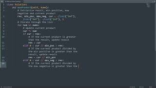 Leetcode 152. Maximum Product Subarray in Python | Python Leetcode | Python Coding Tutorial | ASMR