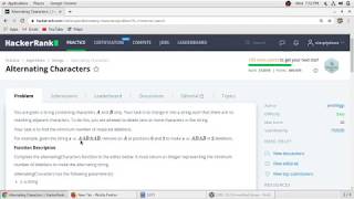 Alternating Characters Hacker Rank Solutions in C Programming