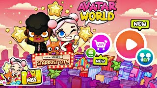 TOCA BOCA and NEW UPDATE! FREE ITEMS OF STARDUST CITY FOR ALL PLAYERS AVATAR WORLD🌎 |toca boca hacks