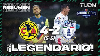 Resumen y goles | América 4(5)-(5)2 Pachuca | Torneo Guard1anes 2021 BBVA MX - 4tos Vuelta | TUDN