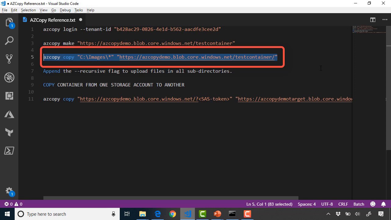 Azure Tutorial: Copying Files With AzCopy V10 - YouTube