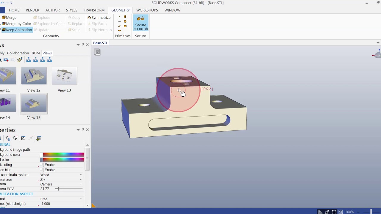 Create Secure 3d Pdf With Solidworks Composer - YouTube