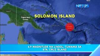 Magnitude 6.9 earthquake hits Solomon Island