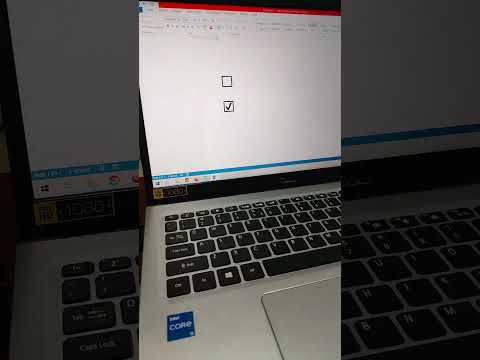 How to Insert Checkbox Symbol to Word Using Shortcut Keys..  #word #checkboxes #shortcutkeys