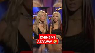 Eminem Accepts Awards from Britney Spears \u0026 Christina Aguilera 🤫