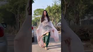 Pari Pandher Dance On Boo Bhabhiye 🎵 😍 In Green suit #buntyBains #Amrinderbugga #suits #Pari  #short